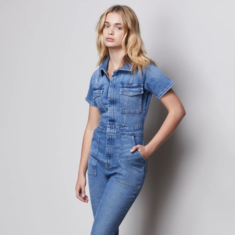 Good American Denim Jumpsuit